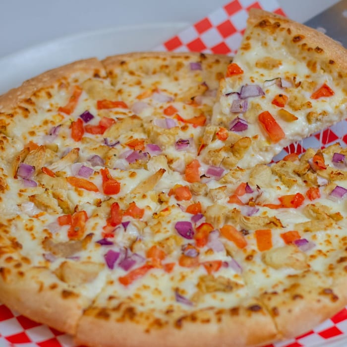 Garlic Chicken Pizza.